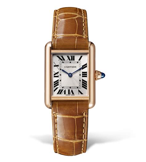 orologio cartier tank cinturino marrone|orologi tank de cartier.